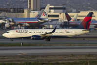 N3737C @ LAX - Delta Airlines N3737C (FLT DAL19) off of RWY 25L after arrival from Detroit Metro Wayne County (KDTW). - by Dean Heald