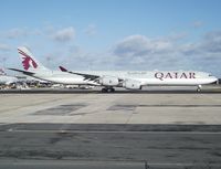 A7-AGB @ LFPG - sporting the updated tail livery featuring a smaller oryx. - by Alain Durand