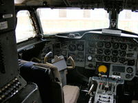 G-ORAL @ EGGP - inside the cockpit of G-ORAL, now preserved on the old Speke aerodrome apron - by Chris Hall