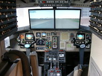 G-JMAC @ EGGP - Jetstream cockpit converted to a flight simulator which I flew from Liverpool to Manchester - by Chris Hall