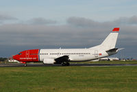 LN-KKD @ EIDW - Departing off Rwy28 operating NAX 1363 - by Noel Kearney