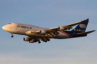 N740WA @ LAX - World Airways Cargo N740WA on short final to RWY 24R.