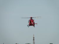 N36RX @ CCB - Flaring to slow down for landing at their helipad on the westside - by Helicopterfriend