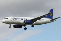 5B-DCL @ EGLL - Cyprus Air Airbus A320-232, c/n: 2334 - by Terry Fletcher