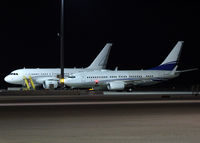 A6-RJY @ LOWW - Royal Jet Boeing 737 with Alpha Star Airbus A318 in the background - by Andreas Ranner