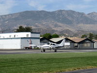 N1250G @ SZP - 1974 Cessna 310Q, two Continental IO-470-VO 260 Hp each, landing roll Rwy 22, beautifully refinished - by Doug Robertson