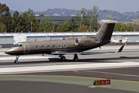 N7UF @ SMO - Ultimate Fighting Championship 2000 Gulfstream G-IV(SP) N7UF on takeoff roll RWY 21.