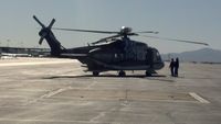 N920VH @ KTUS - Cougar helicopter having a rest stop for some maintenance at KTUS - by Ehud Gavron
