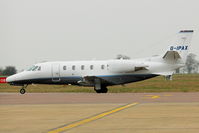 G-IPAX @ EGGW - 2002 Cessna 560XL Citation Excel, c/n: 560-5228 at Luton - by Terry Fletcher