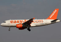 G-EZIO @ LEBL - Landing rwy 25R - by Shunn311