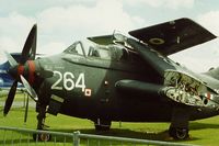 XA454 @ EGDY - Coded 264/H of 849 NAS. Part of the Fleet Air Arm Museum's aircraft collection on display at RNAS Yeovilton Air Day in August 1972. - by Roger Winser