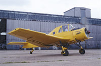 G-AVZB @ EGMC - Ladi Marmol departing from the Heavy Lift pan at Southend Airport in his Cmelak. - by David Palmer