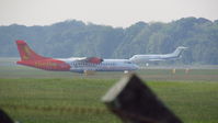9M-FYI @ WMSA - Waiting at the gate for Departure. Background as seen a Fokker F28 TUDM - by lanjat