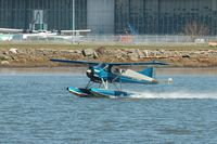 C-FEBB @ YVR - Take off from Fraser River - by metricbolt