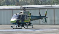 N953LA @ POC - Settling down on pad 5 to pick up passengers - by Helicopterfriend