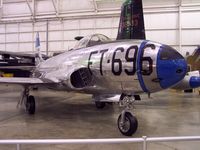 49-0696 @ KFFO - The F-80C on display is one of the few remaining Shooting Stars which flew combat missions during the Korean War. It is painted in the markings of a unit to which it was assigned in 1950, the 8th Fighter-Bomber Group, 35th Fighter-Bomber Squadron. - by Ironramper