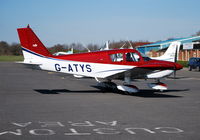 G-ATYS @ EGTB - Cherokee 180 at Wycombe Air Park. Ex N9226J - by moxy