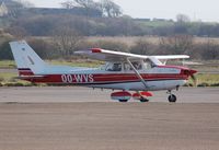 OO-WVS @ EGFH - Visiting Skyhawk 11 departing Swansea Airport on a round Britain flight. - by Roger Winser