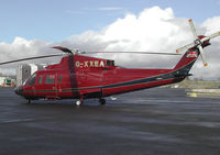 G-XXEA @ CAX - Sikorsky S-76C on Royal flight duty at Carlisle Airport in April 2004. - by Peter Nicholson