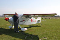 G-CEJE @ X5FB - Wittman W-10 Tailwind, Fishburn Airfield, March 2012. - by Malcolm Clarke