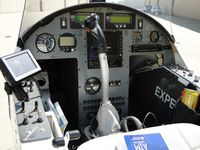N93PG @ CNO - Front cockpit - by Helicopterfriend
