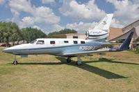 N360PJ @ LAL - The prototype 2008 Piper PA-47-2400J, c/n: 4798E001 outside the Lakeland Museum during 2012 Sun N Fun - by Terry Fletcher