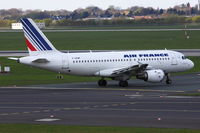 F-GPMF @ EDDL - Air France, Airbus A319-113, CN: 0637 - by Air-Micha