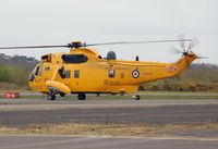 ZH542 @ EGFH - Sea King of A Flight 22 Squadron RAF about to depart during a training flight. - by Roger Winser