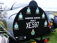 XE597 @ EGBO - rear of the cockpit showing all the squadrons that it served with - by Chris Hall