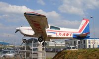 LX-AWY @ LUX - Displayed at Findel Airport as advertisement for Aviation Club - by Jean M Braun
