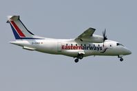 D-CIRB @ EGNT - Dornier 328-110 on finals to runway 07, Newcastle Airport, June 2006. - by Malcolm Clarke
