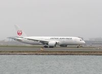 JA822J @ KBOS - First flight to Boston from Tokyo Narita! - by Samuel D.