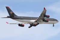 JY-AIA @ KORD - Royal Jordanian Airbus A340-211, RJA263 arriving from Queen Alia International/OJAI, RWY 10 approach KORD. - by Mark Kalfas