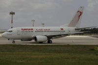 TS-IOM @ LMML - B737-600 TS-IOM of Tunisair taxing out prior departure. - by raymond