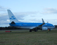PH-BGE @ EGPH - KLM1285 Arrives at EDI From AMS - by Mike stanners