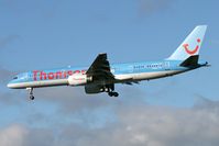 G-BYAL @ EGNT - Boeing 757-204, Newcastle Airport, October 2006. - by Malcolm Clarke