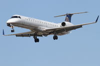 N18102 @ KORD - ExpressJet/United Express Embraer EMB-145XR, ASQ5851 arriving from KFSD, RWY28 approach KORD. - by Mark Kalfas