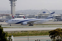 4X-ECB @ KLAX - Taxiing to gate at LAX - by Todd Royer