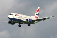 G-GFFI @ EGNT - Boeing 737-528, Newcastle Airport, October 2006. - by Malcolm Clarke