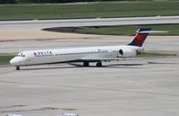 N907DA @ TPA - Delta MD-90 - by Florida Metal