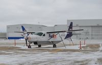 N715FX @ CLE - N715FX seen on a snowy day at KCLE. - by aeroplanepics0112