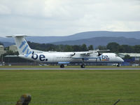 G-ECOG @ EGPH - Flybe Dash 8 lands on runway 24 - by Mike stanners