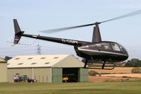 G-GSPY @ X5FB - Robinson R44 II, Fishburn Airfield, August 2007. - by Malcolm Clarke