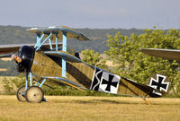 G-CDXR @ LFFQ - Fokker DR.1