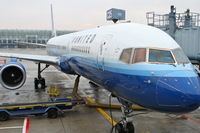 N519UA @ KORD - United Airlines Boeing 757-222, UAL547 heading to KLAS, gate C25 KORD. - by Mark Kalfas