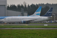 SE-RJA @ EINN - Parked outside Air Atlantic hangar - by Robert Kearney