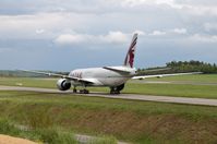 A7-BFD - Taxing to cargo ramp after landing on rwy 24 - by Jens Achauer