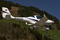 D-EAQR @ LOWZ - Short Finals to Rwy 08, dealing very well with the gusty cross-winds
