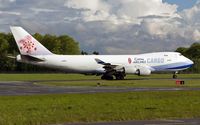 B-18723 @ ELLX - line up for departure