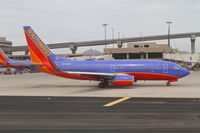 N442WN @ KPHX - Southwest Airlines Boeing 737-7H4, N442WN on TWY D, taxiing to RWY 25R Phoenix Sky Harbor. - by Mark Kalfas